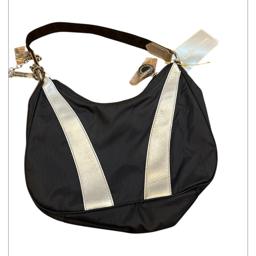 Lesportsac Black and Silver Kids Bag